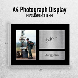 HWC Trading A4 Charlie Sheen Platoon Gifts Printed Signed Autograph Picture for Movie Memorabilia Fans
