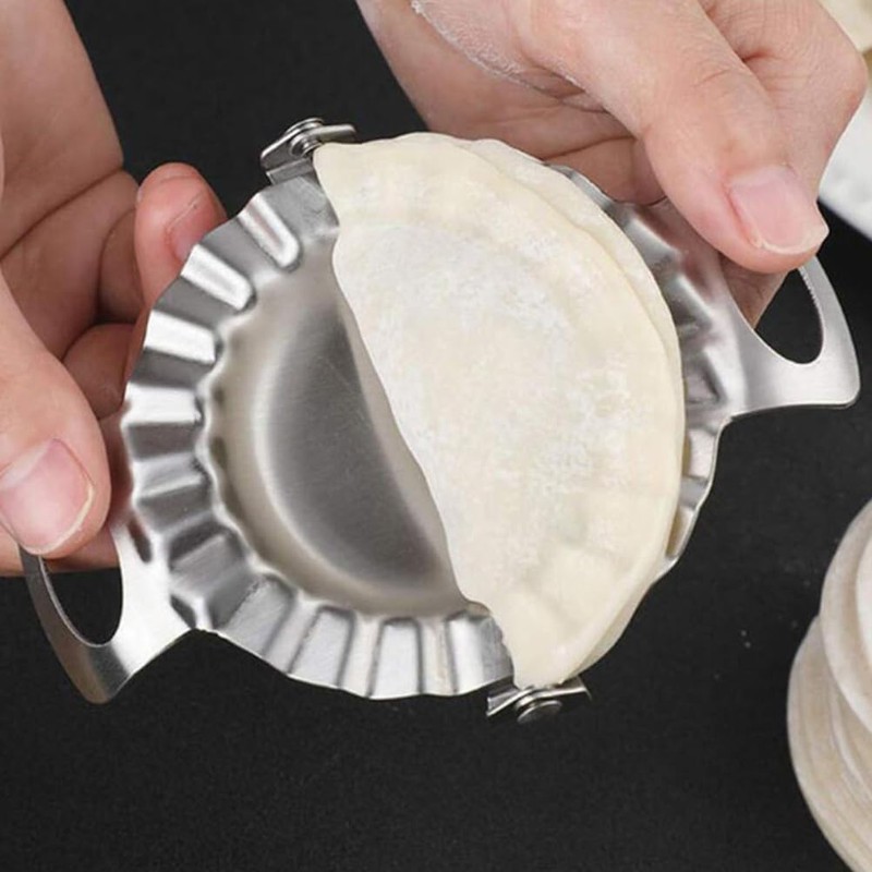 ABOOFAN 2pcs Dumpling Maker Set Stainless Steel Dumpling Mould Ravioli