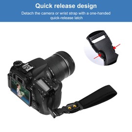 KATLKIU Camera Wrist Strap 31 cm - Adjustable Wrist Strap with Quick Release, Non-Slip & Comfortable, Compatible with Canon Nikon Sony - Ideal for Travel & Outdoor Photography
