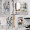 FLOLXNB Over The Toilet Storage,3-Tier Bathroom Organizer Shelves with Paper
