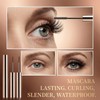 2 PCS Mascara for Older Women, Brown and Black Volume