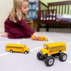 KinsFun 5" Monster School Bus Die Cast Metal Model, Pullback