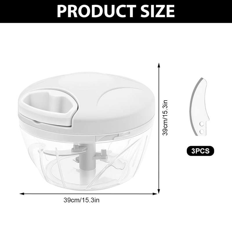 Udbrud 500 ml Manual Onion Chopper with Pulley Multi Chopper