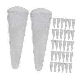 Mikinona 50Pcs Protective Scissor Covers Transparent Eyebrow Trimming Shear Protector for Safe Storage and Use Lightweight and Practical Design for Scissors and Beauty Tools