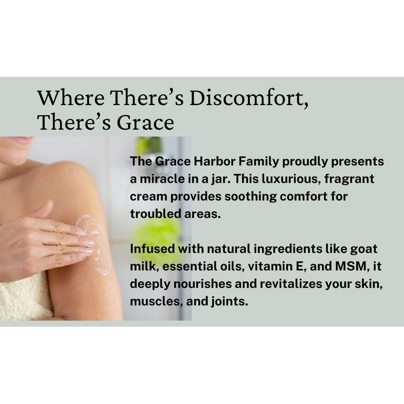 Grace Harbor MSM Cream – Original – Daily Skin, Muscle