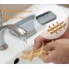 Sansnow Eco-Friendly Bamboo Soap Dishes, Removable Soap/Sponge Holder for Home,