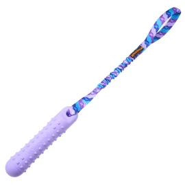 Tug-E-Nuff | BOB Dog Dummy: 3-in-1 Fetch, Tug & Water Toy. Durable, Waterproof, Floatable. Bungee Handle for Tugging. (Purple)