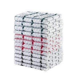 DreamNights Tea Towels Extra Large 70 X 40 cm Kitchen Towels Set - 100% Cotton Terry Towelling Soft Absorbent Lint Free Kitchen Cloth Dish Towels and Bar Towels Assorted Colors (Pack of 3)