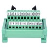 Terminal Block Connector PLC Module IDC-20P 35mm DIN Rail Wiring