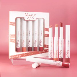Set De Lápiz Labial Mate Natural De Larga Duración Para El C