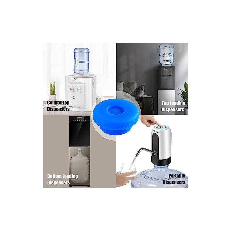 5 Gallon Water Jug Cap Reusable, Non-Spilling 55mm Water Bottle