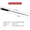 Sharpening Steel Knife Sharpener Rod Round 12 Inches Honing Steel
