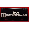 Laser CAT Caterpillar Girl laser engraved black license plate