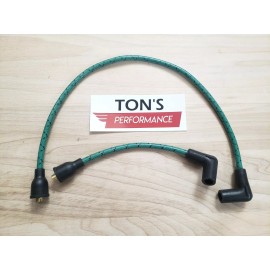 Ton's Performance Harley Davidson Big Twin 91-98 FXD Dyna Softail Spark Plug Wire Green Black