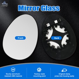Aritoxy Passenger Side Mirror Glass Replacement Fit for Mini Cooper 2007 2008 2009 2010 2011 2012 2013 2014 2015,Passenger Heated Rear View Mirror Glass Replaces 51169803193 51162755626