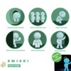 Dreams Smiski Glow in The Dark Mini Figure Set: Living,
