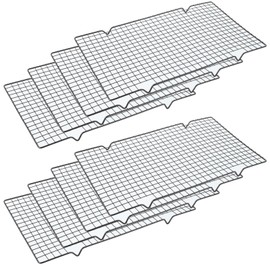 DAJAVE 8 Pack Cooling Racks for Cooking and Baking, 10x16 Inch Wire Rack Baking Rack, Heavy Duty Baking Rack For Oven Cooking, Roasting, Grilling Drying