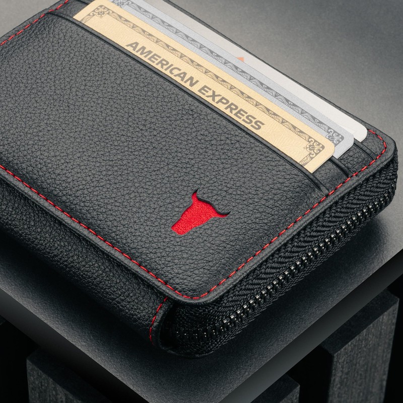 TORRO Leather Card Holder with Coin Purse – RFID Blocking