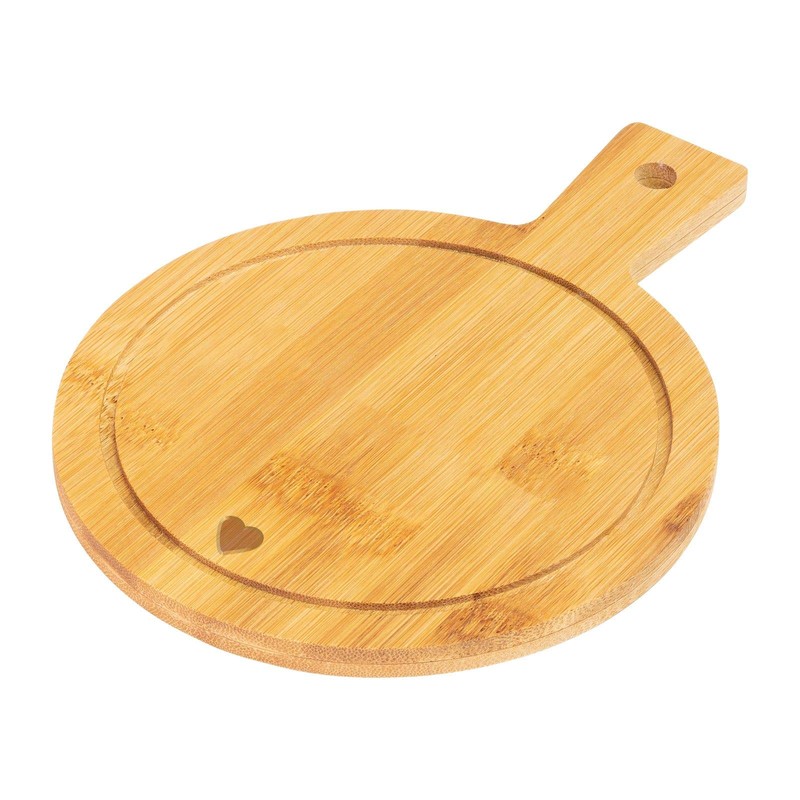 Westmark 4 Serving Boards/Bamboo Plates, with Motif, Handle and Juice