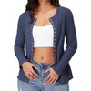 Albe Rita Waffle Cardigan Sweater Shirts for Women Lightweight Button