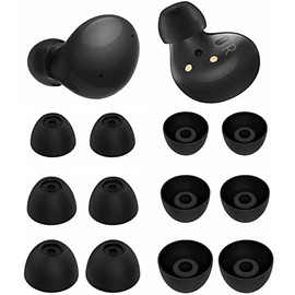 ALXCD Ear Tips Compatible with Galaxy Buds Galaxy Buds Plus Galaxy Buds 2 Headphone, S/M/L 6 Pairs Silicone Eartips, Compatible with Galaxy Buds2 Galaxy Buds Plus SM-R170 SM-R175 SM-R177, SML Black