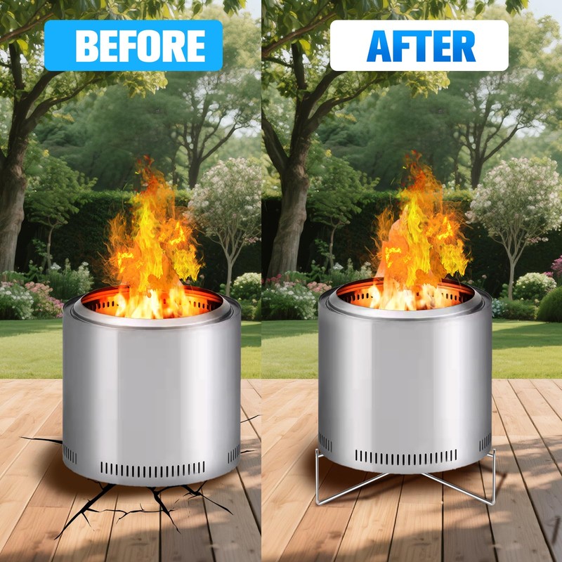 Lineslife Fire Pit Stand for Solo Stove Bonfire Ranger and