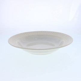 EAST table Rim Soup Plate, 9.3 inches (23.5 cm), Lace Pattern, White