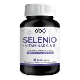 Selenio Max Concentración 120 Caps Potenciado Vitamina Oby Vitaminas Mujer Hombre Suplemento Antioxidante 100 Natural Capsulas