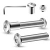 1/4-20 x 1-1/4" 10Pcs Flat Head Hex Socket Cap Screws