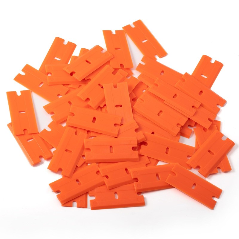 NEWISHTOOL Plastic Scraper With 300 PCS Double Edged Replacement Blades