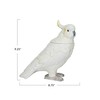 Creative Co-Op, White Ceramic Cockatoo Jar, Yellow, Medium