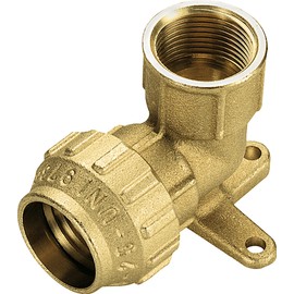 CORNAT T617025 PE Wall Disk,Brass 25x3/4 Inside Thread