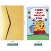 Funny Train Valentines Day Card for Him Her, Cute Valentine's