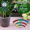 3-in-1 Soil Moisture Meter pH & Fertility Tester, No Battery