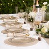 MATANA 40 Premium Clear Hard Plastic Dinner Plates with Hammered