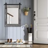 AAZZKANG Wall Mirror Large Rectangle Barn Door Mirrors with Wooden