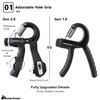 METEOR Essential Hand Grip Strengthener Kit (5-in-1) - Adjustable Gripster
