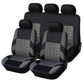 CANITU For Hyundai Car Seat Covers Cloth 5-Seats Full Set Front Rear Protector US STOCK
