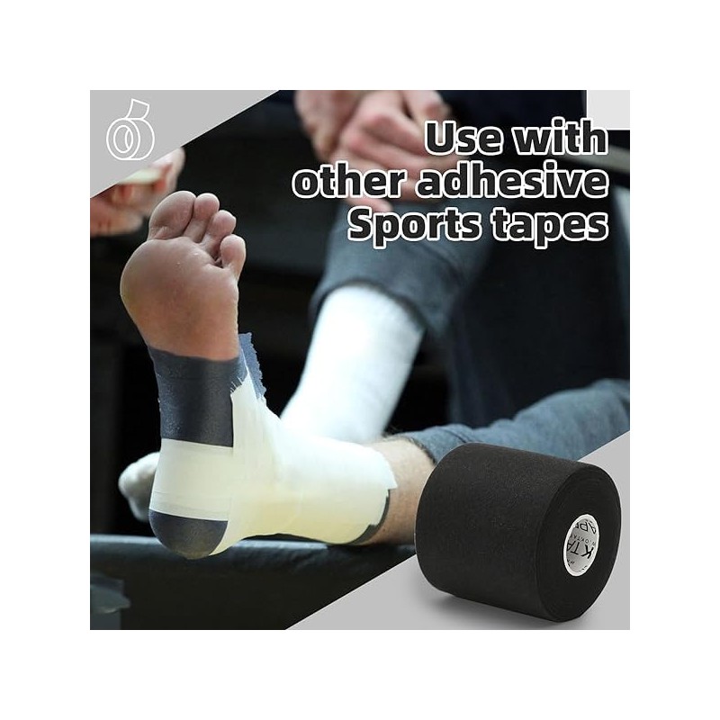OKTAPE-6214 Underwrap Tape Pre-Wrap Tape (4 Rolls) 2.8 x 10.6