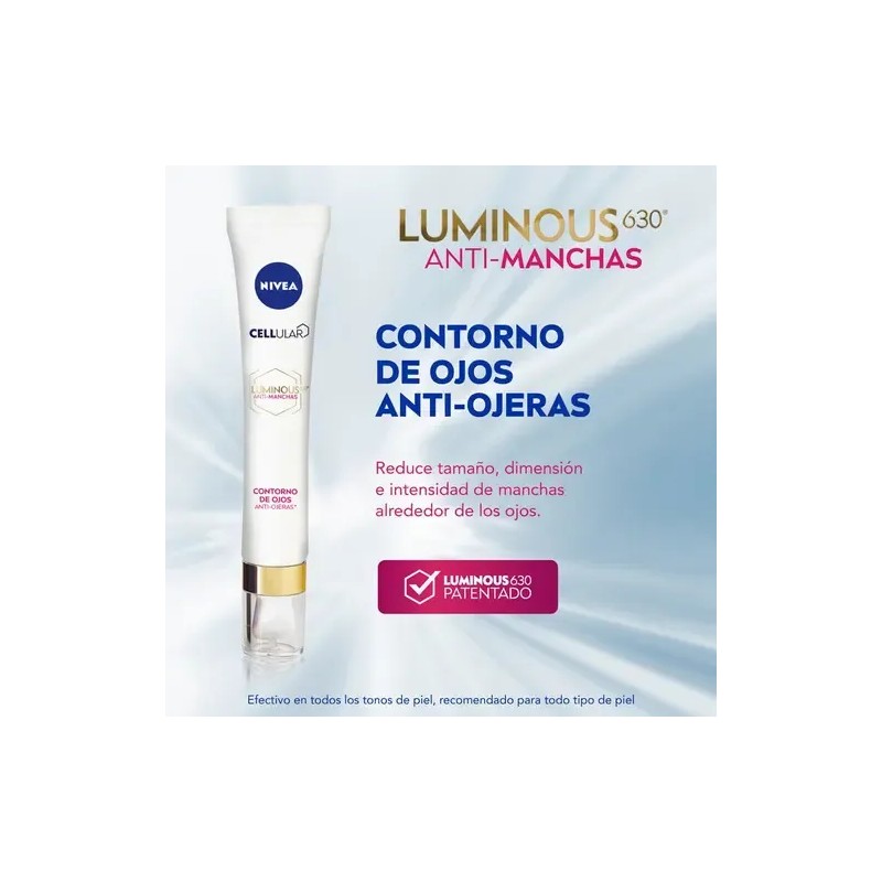 Contorno de Ojos Nivea Cellular Luminous Anti-Ojeras y Antimanchas