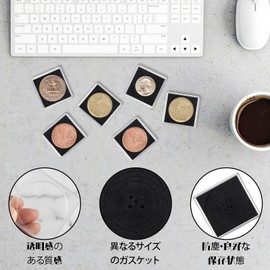 Commemorative Coin Case Set of 18 Coin Case Suitable for 18-38mm Coin Holder Coin Case Collectibles Commemorative Coins (18/23/28/33/38mm)