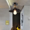HTRUIYATY Ceiling Light Vintage Lamp Industrial Design E27 Umbrella Ceiling