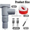 Ahaimy Flowclear Replacement Parts, Pool Hose Connector, Hose Connector 38
