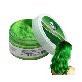 Hair Wax, Green, Green Hair Gel Temporary, Green Hair Dye, Green Hair Wax Hair Dye Mud, Hair Gel Color, Quick Color, Long Lasting Effect, 100ml