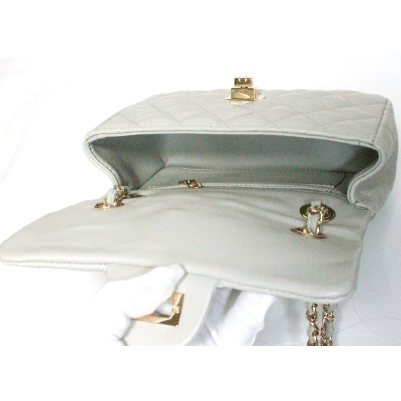 Sp Lab Soft Sheepskin Chain Bag Shoulder Bag Quilted Mini