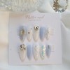 Syrup Sky Christon handmade nail tips - Short Oval /