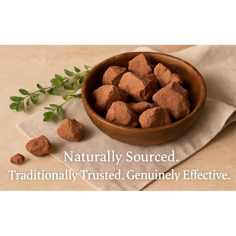 Natural Red Edible Clay Chunks - Organic, Pure, Ideal for