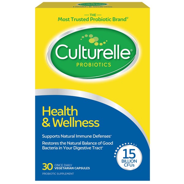 Culturelle Health & Wellness Daily Probiotic Supplement For Men & Women, Helps Support You Immune System, With a Proven Effective Probiotic, 15 Billion CFU’s, 30 Count