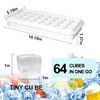 Ice Cube Tray, Food-Grade Ice Cube Tray with Lid and