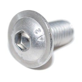 Round-Head Screws with Hexagonal Socket with Flange M10 x 120 10 Pieces ISO 7380-2 A2 Stainless Steel Countersunk Screw